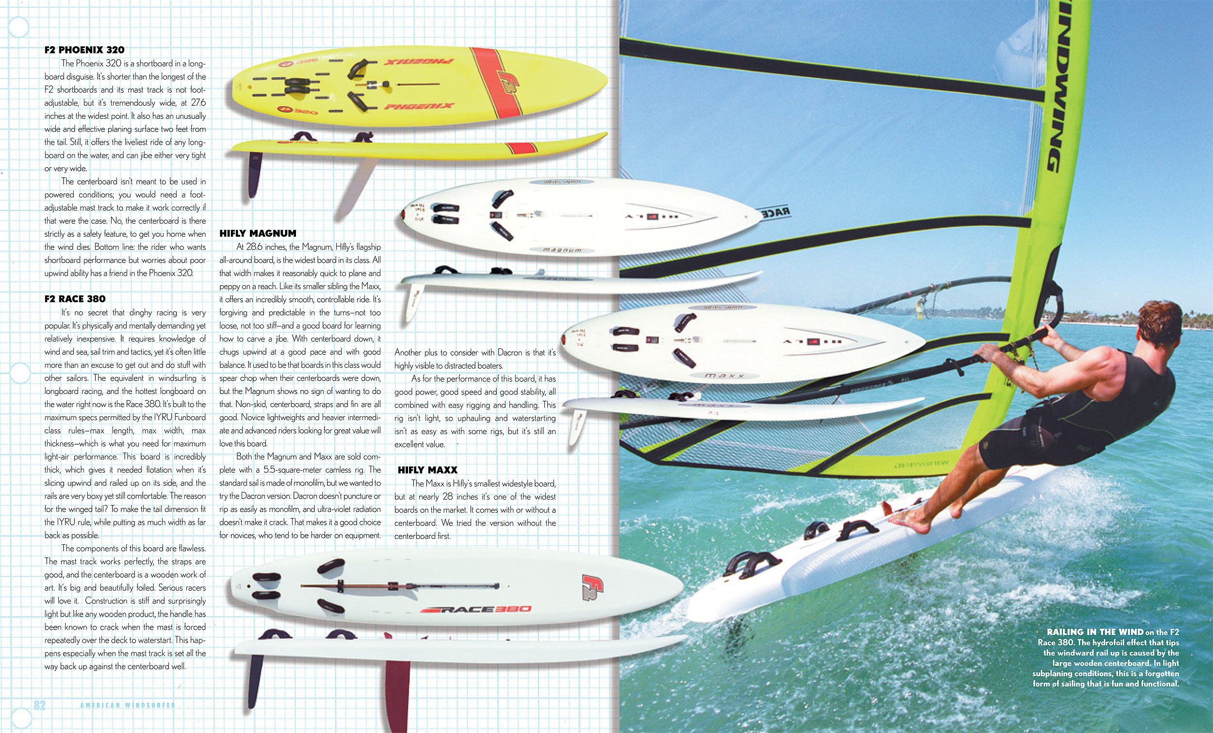 1999 Equipment Test All around Boards American Windsurfer