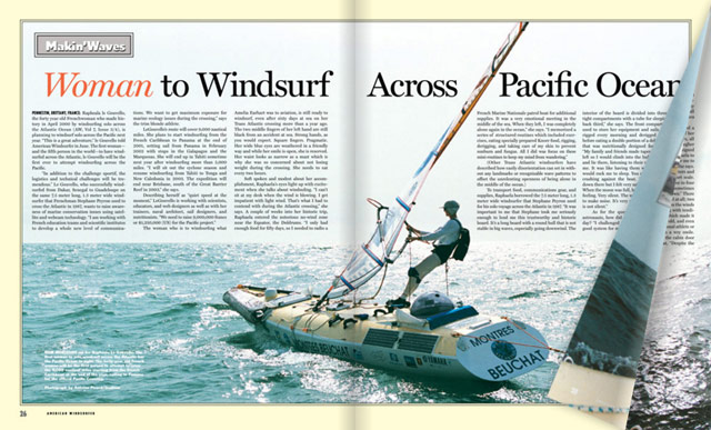 Windsurf Across Pacific Ocean